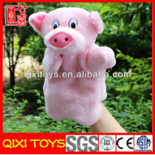 fantoche de mão de porco animal brinquedo de pelúcia